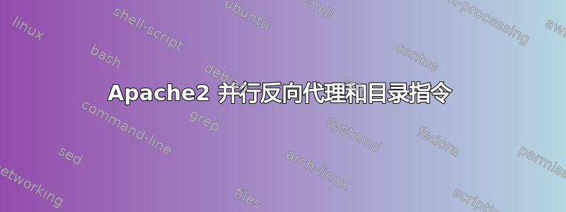 Apache2 并行反向代理和目录指令