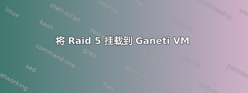 将 Raid 5 挂载到 Ganeti VM