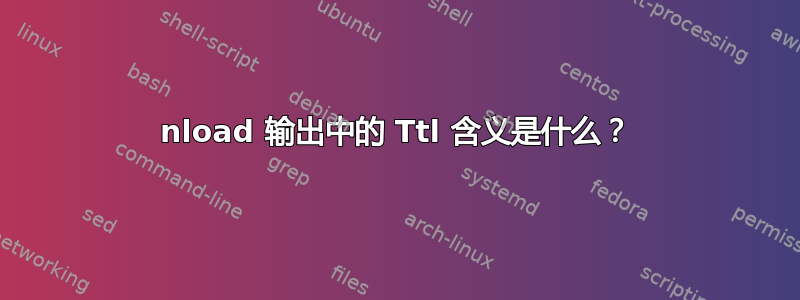 nload 输出中的 Ttl 含义是什么？