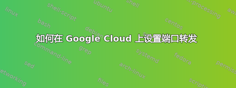 如何在 Google Cloud 上设置端口转发