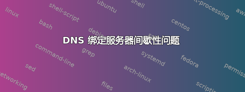 DNS 绑定服务器间歇性问题