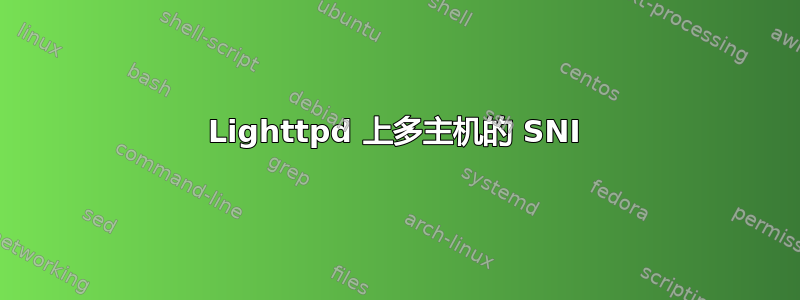 Lighttpd 上多主机的 SNI