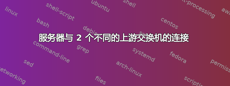 服务器与 2 个不同的上游交换机的连接