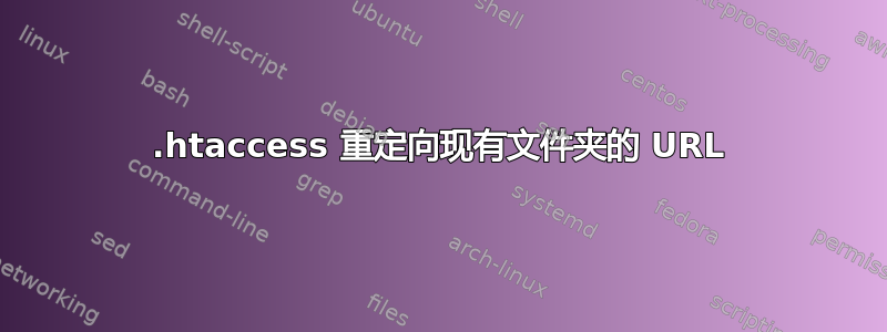 .htaccess 重定向现有文件夹的 URL