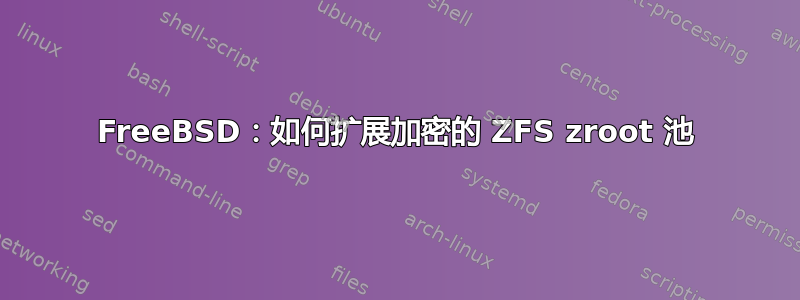 FreeBSD：如何扩展加密的 ZFS zroot 池