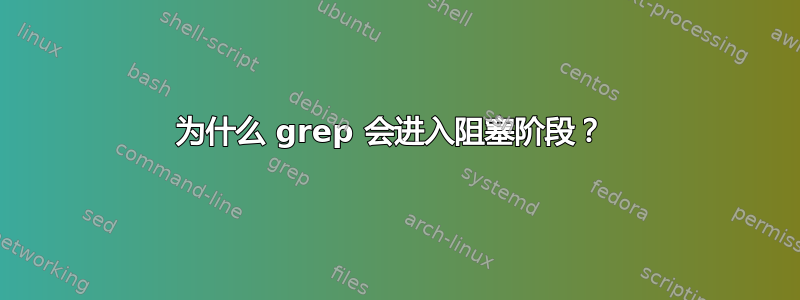 为什么 grep 会进入阻塞阶段？ 