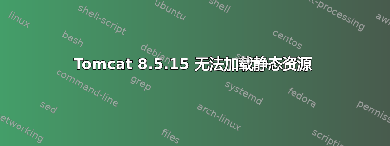 Tomcat 8.5.15 无法加载静态资源