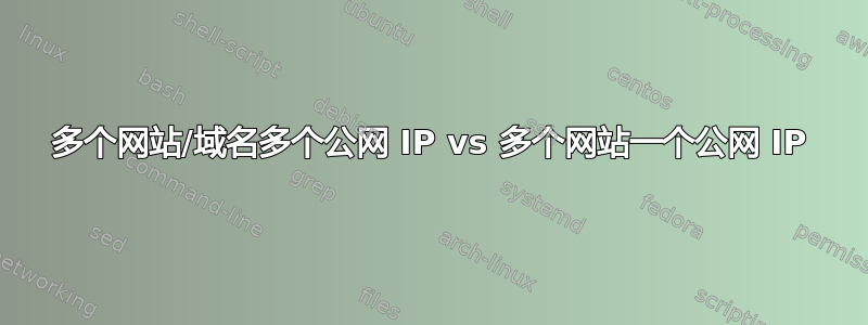 多个网站/域名多个公网 IP vs 多个网站一个公网 IP