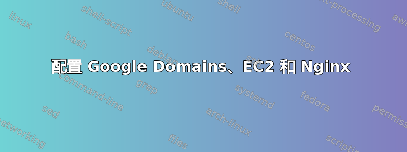 配置 Google Domains、EC2 和 Nginx