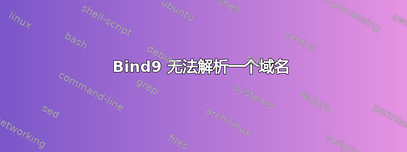 Bind9 无法解析一个域名