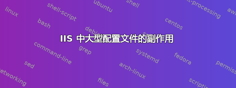 IIS 中大型配置文件的副作用