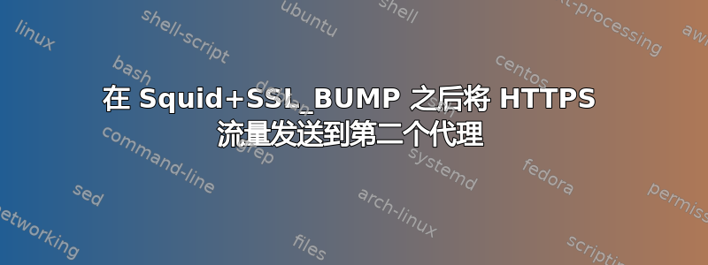 在 Squid+SSL_BUMP 之后将 HTTPS 流量发送到第二个代理