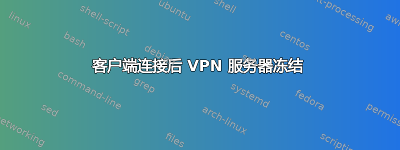 客户端连接后 VPN 服务器冻结