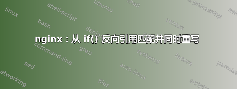 nginx：从 if() 反向引用匹配并同时重写