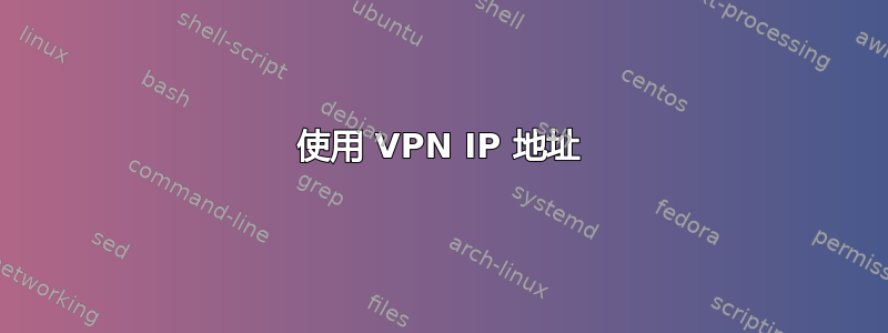 使用 VPN IP 地址