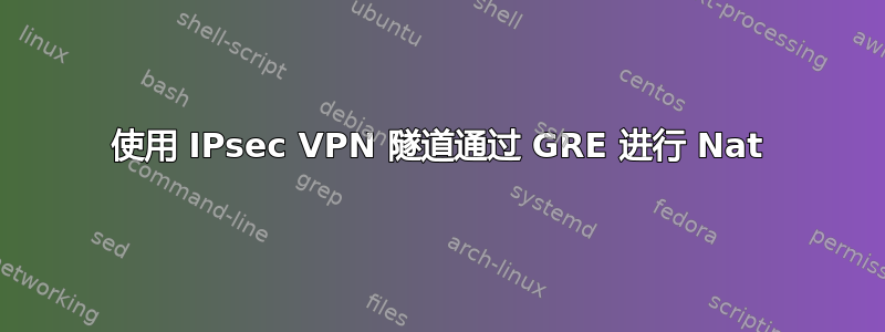 使用 IPsec VPN 隧道通过 GRE 进行 Nat