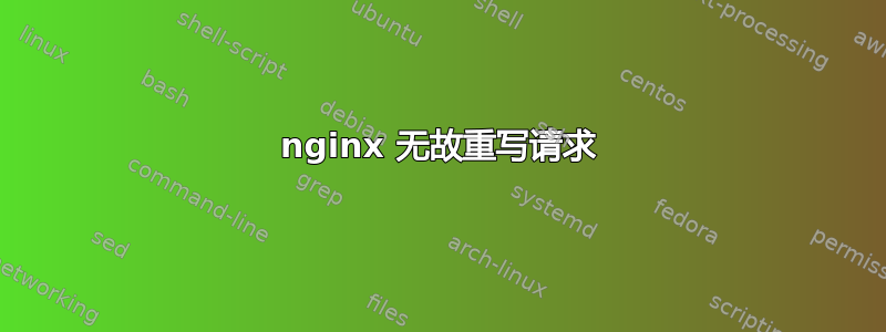 nginx 无故重写请求