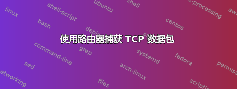 使用路由器捕获 TCP 数据包