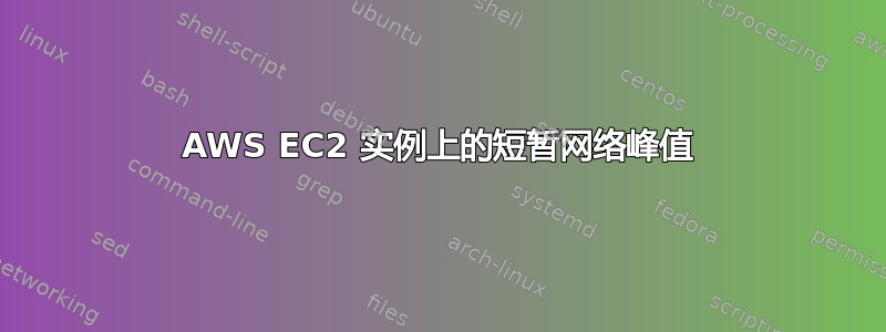 AWS EC2 实例上的短暂网络峰值