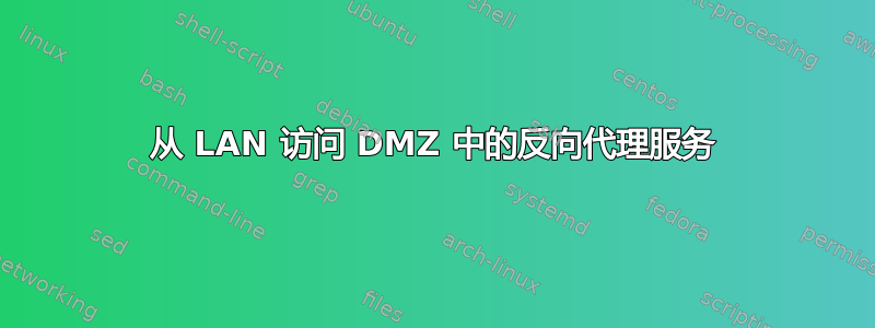 从 LAN 访问 DMZ 中的反向代理服务