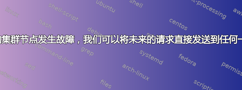 如果充当负载平衡路由器的集群节点发生故障，我们可以将未来的请求直接发送到任何一个活动的真实服务器吗？