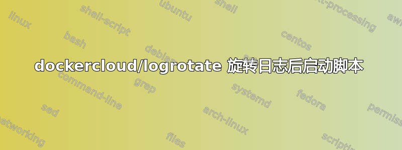 dockercloud/logrotate 旋转日志后启动脚本