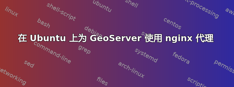 在 Ubuntu 上为 GeoServer 使用 nginx 代理