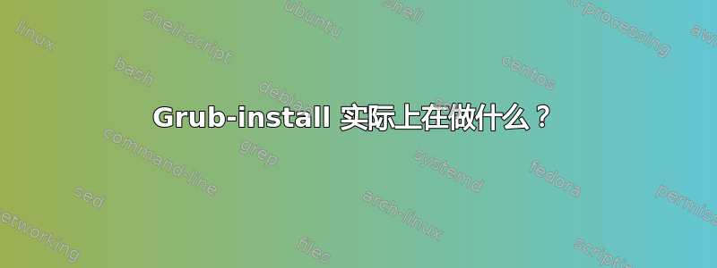 Grub-install 实际上在做什么？