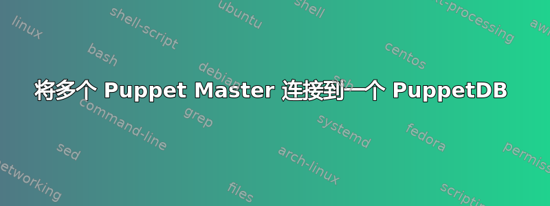 将多个 Puppet Master 连接到一个 PuppetDB