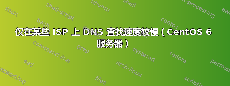 仅在某些 ISP 上 DNS 查找速度较慢（CentOS 6 服务器）