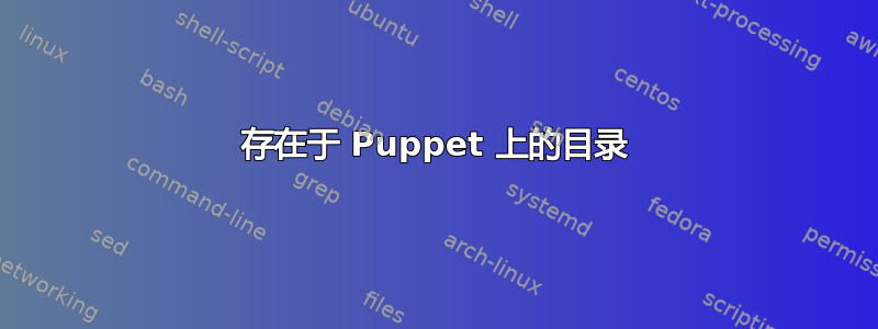 存在于 Puppet 上的目录