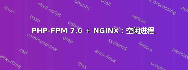 PHP-FPM 7.0 + NGINX：空闲进程