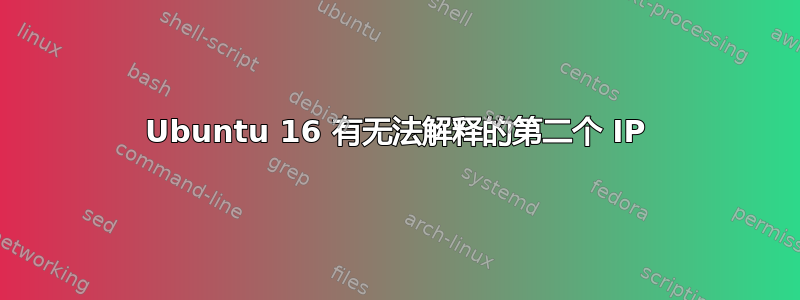 Ubuntu 16 有无法解释的第二个 IP