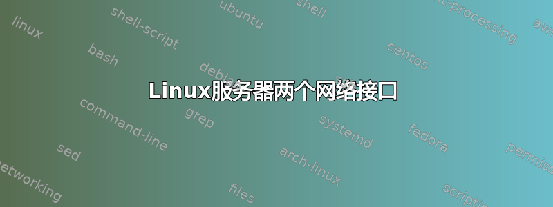 Linux服务器两个网络接口