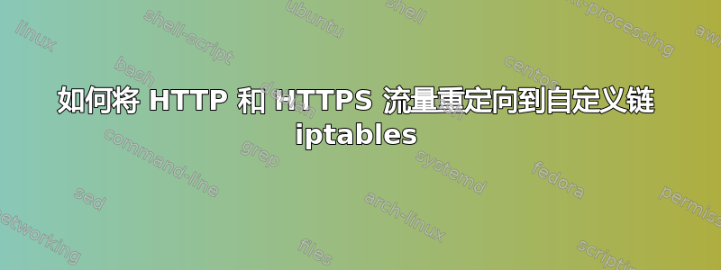 如何将 HTTP 和 HTTPS 流量重定向到自定义链 iptables