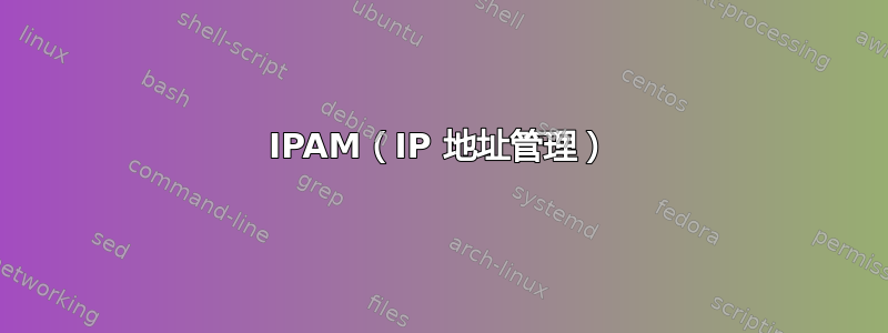 IPAM（IP 地址管理）