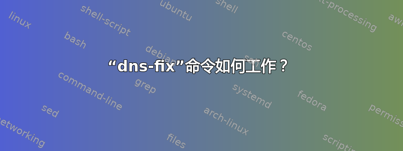 “dns-fix”命令如何工作？