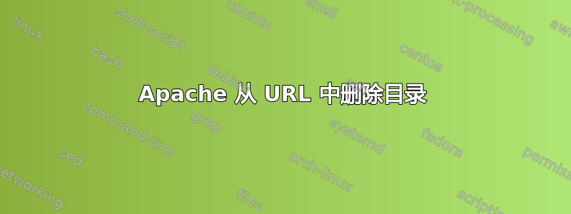 Apache 从 URL 中删除目录