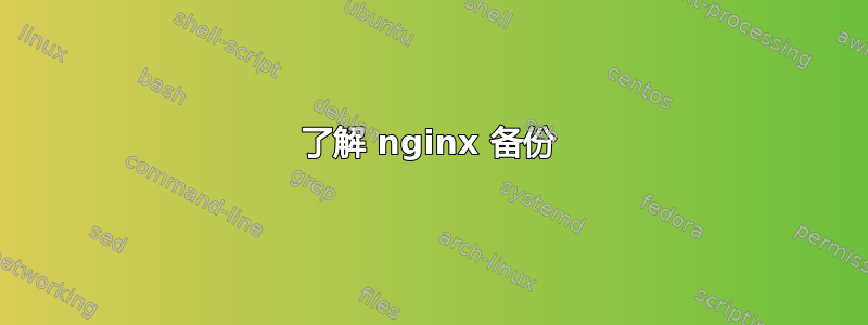 了解 nginx 备份