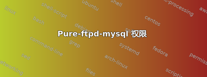 Pure-ftpd-mysql 权限