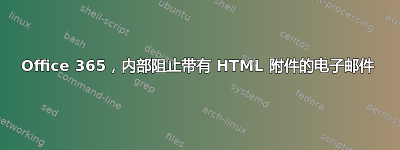 Office 365，内部阻止带有 HTML 附件的电子邮件