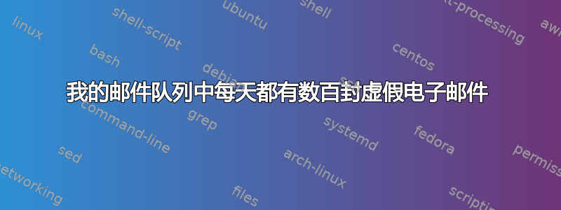 我的邮件队列中每天都有数百封虚假电子邮件