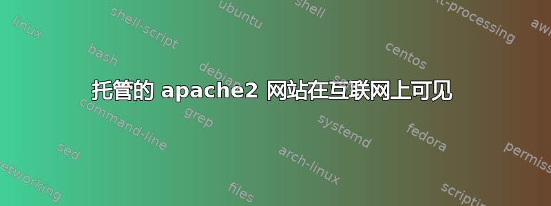 托管的 apache2 网站在互联网上可见