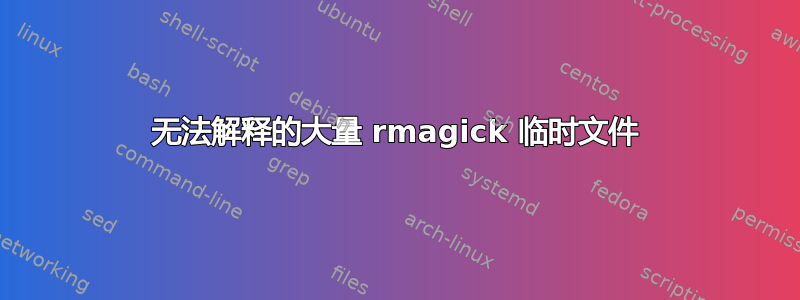 无法解释的大量 rmagick 临时文件