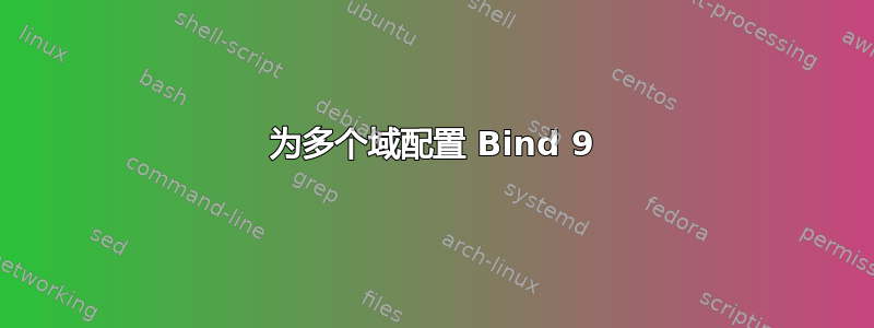 为多个域配置 Bind 9