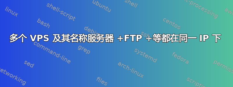 多个 VPS 及其名称服务器 +FTP +等都在同一 IP 下