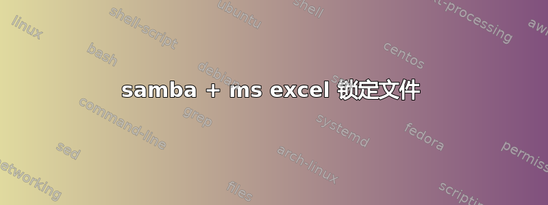 samba + ms excel 锁定文件