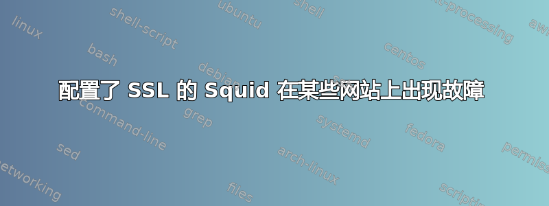 配置了 SSL 的 Squid 在某些网站上出现故障