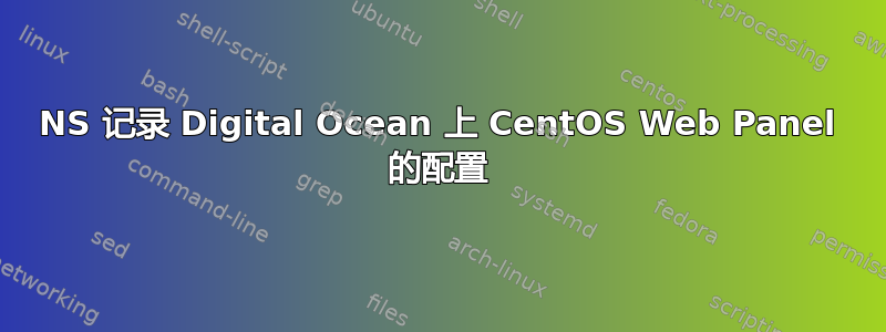 NS 记录 Digital Ocean 上 CentOS Web Panel 的配置