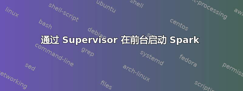 通过 Supervisor 在前台启动 Spark